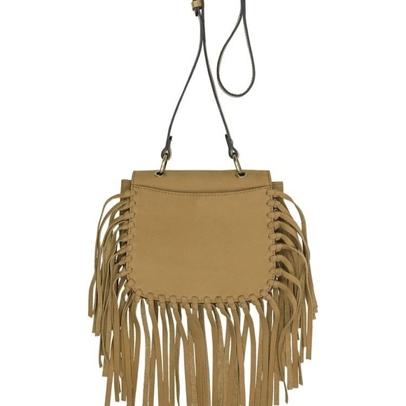 Patricia Nash Tan Fringe Crossbody Bag Karisa Wheat